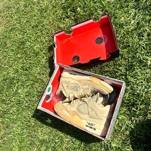 Air Jordan 4 x Off White Sail